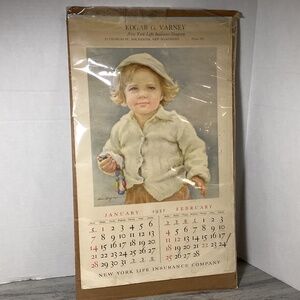 Vintage Ariana Beigneux Vintage Print Set on 1951 Calendar